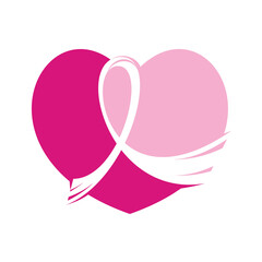 Breast Cancer October Awareness Month Campaign Background. pink ribbon breast cancer Vector illustration design