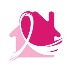 Breast Cancer October Awareness Month Campaign Background. pink ribbon breast cancer Vector illustration design.