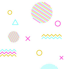 Background patterns, geometric, memphis style colored EPS Vector dark color background 