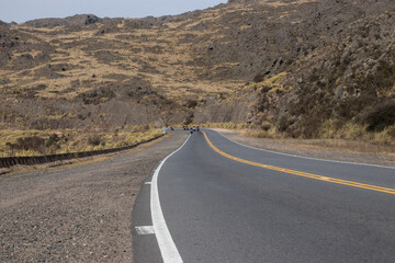 driving on mountain road