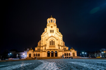 Alexander Nevsky Cathedral, Night shot