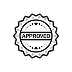 Approved icon symbol vector illustration