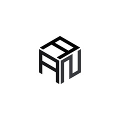 Initial design vector. letter AAN logo template Polygon Monogram Logo