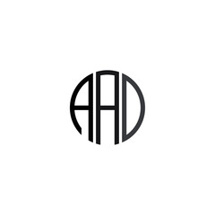 Initial design vector. letter AA0 logo template Polygon Monogram Logo