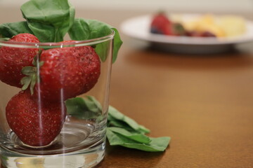 close up of fruits on a plate