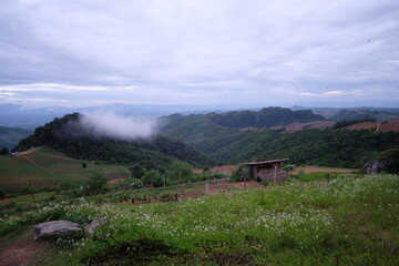 Fototapeta premium mountain landscape with clouds