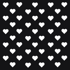Simple heart background pattern, minimal style, geometric and endless EPS Vector