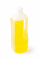 Plastic bottle of vegetable oil