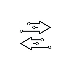 Business, transfer lines isolated on white background EPS Vector