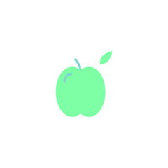 Flat icon apple, healthy food, healthcare isolated on white background EPS Vector
