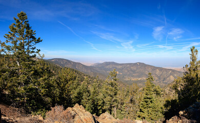 Panoramic vista in California hills