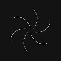 Sunburst, explosion effect, vintage doodles EPS Vector