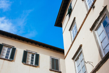 Fototapeta na wymiar Italian Architecture in Lucca Italy