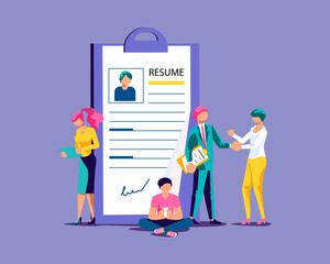 Hiring employees concept