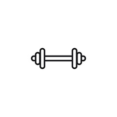 Flat icon weight, dumbbell isolated on white background EPS Vector - Vector