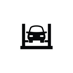 Car checking icon vector on white background, sign and symbol.