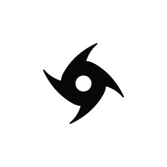 Storm icon vector on white background, sign and symbol.
