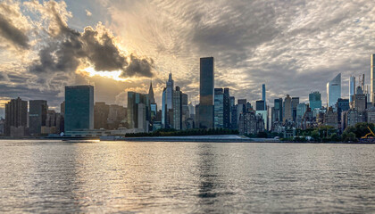 Fototapeta premium New York City, at Dusk