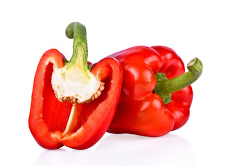 Sweet pepper isolated on a white background