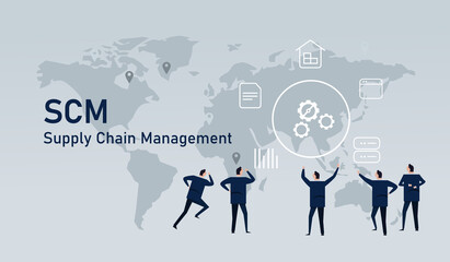 Logistic world wide commerce Supply chain management delivery inventory industry