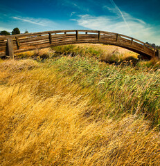Martinez CA Regional Shoreline Park bridges and walkways