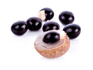 longan isolated on white background.