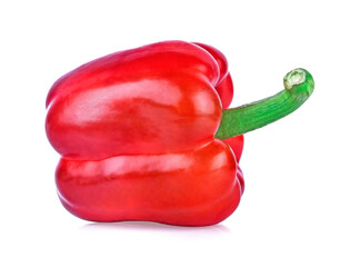 red bell peppers isolate on white background.