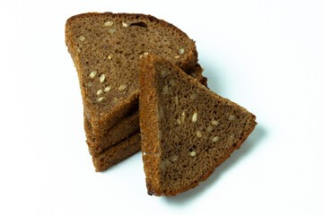 rye bread with sunflower seeds flax