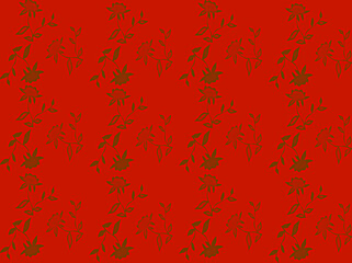 Obraz premium Seamless pattern design with floral background elements, beautiful ornaments, black, white, orange, pink, red, green, yellow, blue, gray, purple, brown