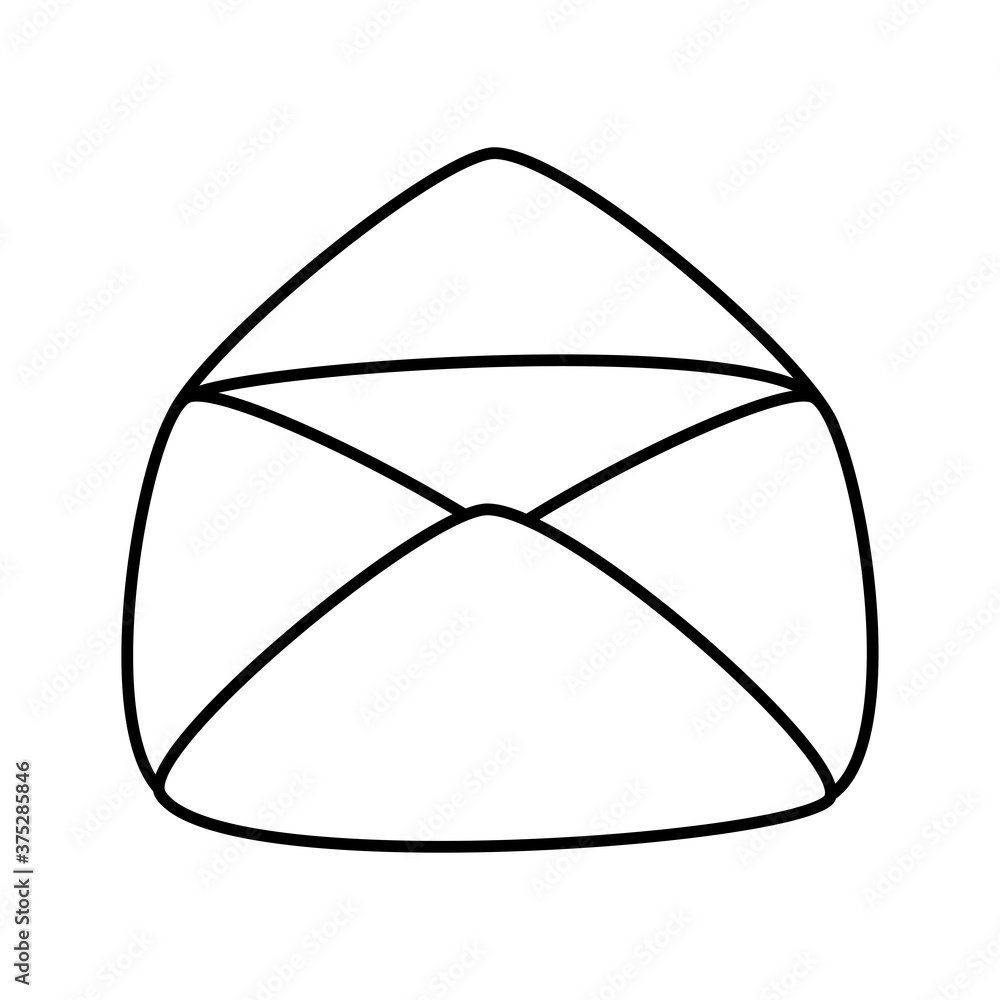Poster envelope mail message open line style icon
