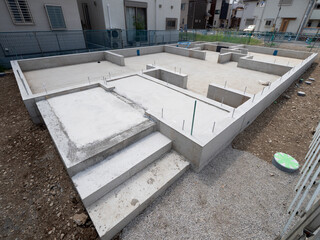 住宅の基礎工事