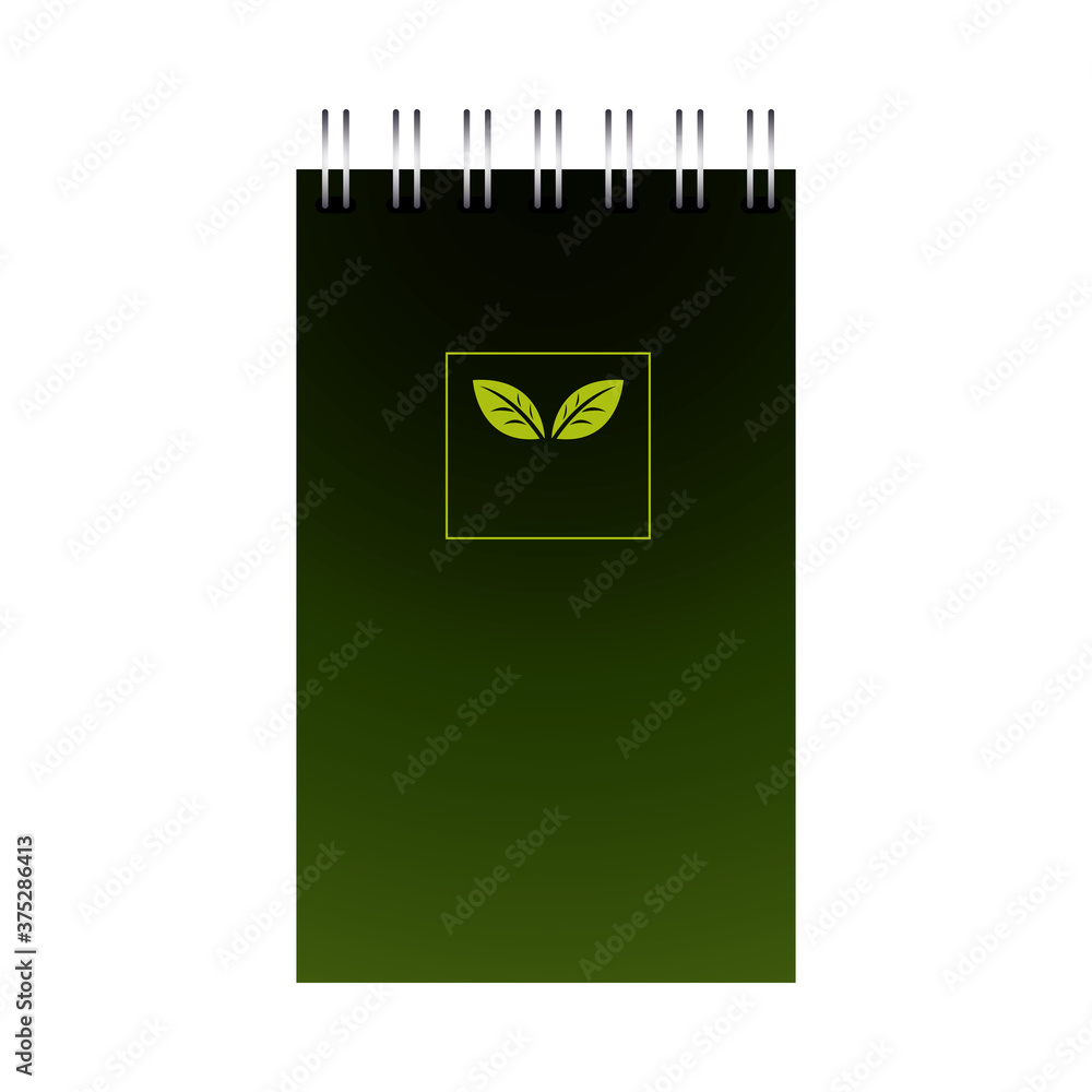 Poster notebook and notepad with corporate designs