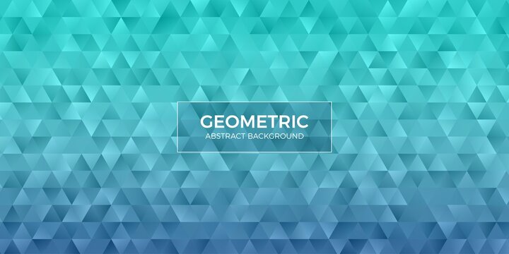 Abstract Geometric Polygon Background Wallpaper. Header Cover With Triangle Shape Low Polly