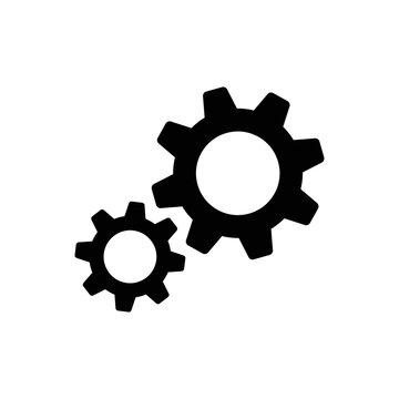 Gear vector icon. Web design icon. Gears and cogs symbol. Cog wheels icon. Cogs circle illustration. Gear wheel logo. Vector EPS