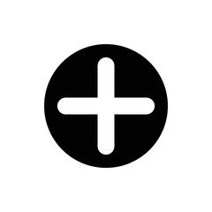 Plus vector icon. Vector web design.