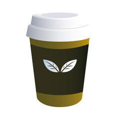 coffee cup top with corporate designs