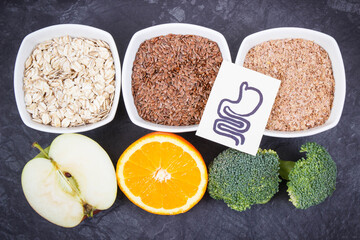 Best products and ingredients for gastric problems. Source vitamins and dietary fiber