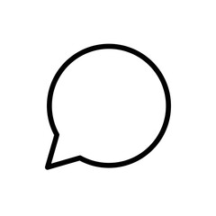 Speech bubble icon. Vector web design.