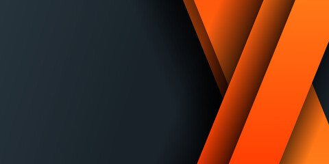 Abstract 3d orange background with blank space of paper layer 