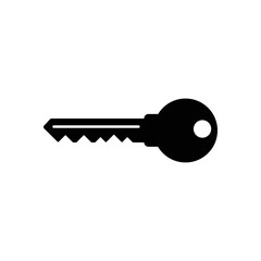 Key vector icon. Open house key icon. Key from the lock icon. Key icon - information protection symbol.