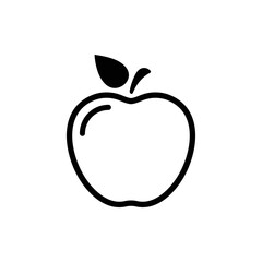 Apple vector icon. Apple fruit illustration icon.Web design vector logo. Apple isolated