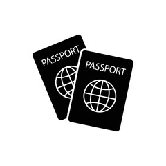 Passport with biometric data icon isolated on background. International travel passport document icon. Passport vector icon EPS 10. Passport Icon - Travel. Pass isolated.