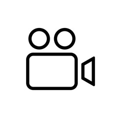 Video camera icon. Cinema camera icon. Film camera, Movie camera icon. Vector icon EPS