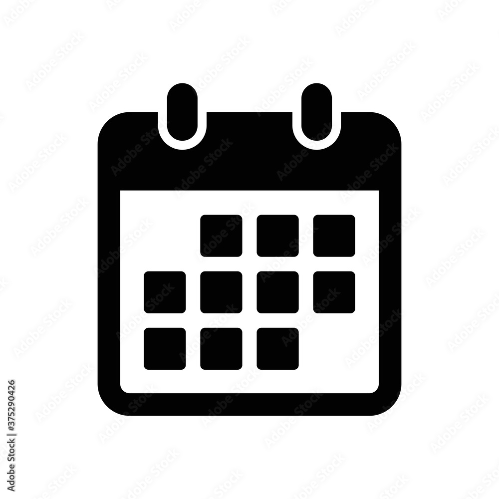 Poster calendar vector icon. web design icon. calendar on the wall. flat calendar icon. vector icon eps
