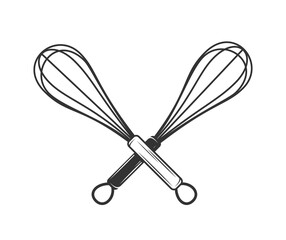 Whisk isolated on white background