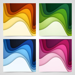 Colorful liquid and geometric background with fluid gradient shapes