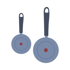 Metal kitchen utensils frying pan for cooking