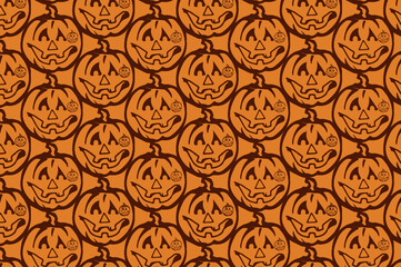 pumpkin seamless pattern design. suitable for wallpapers and backgrounds