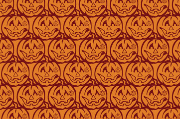 pumpkin seamless pattern design. suitable for wallpapers and backgrounds