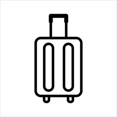 Travel bag line icon. Design template vector